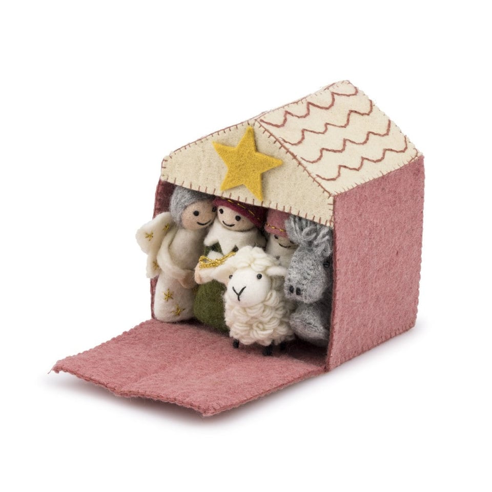 Kerststal Cyclaam-Oudroze