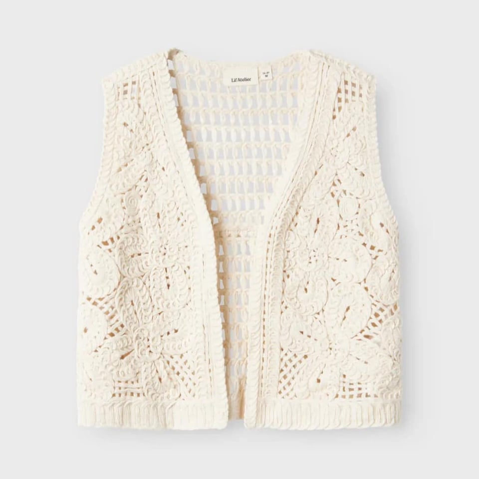 Lil' Atelier Knit Top Turtledove Melange