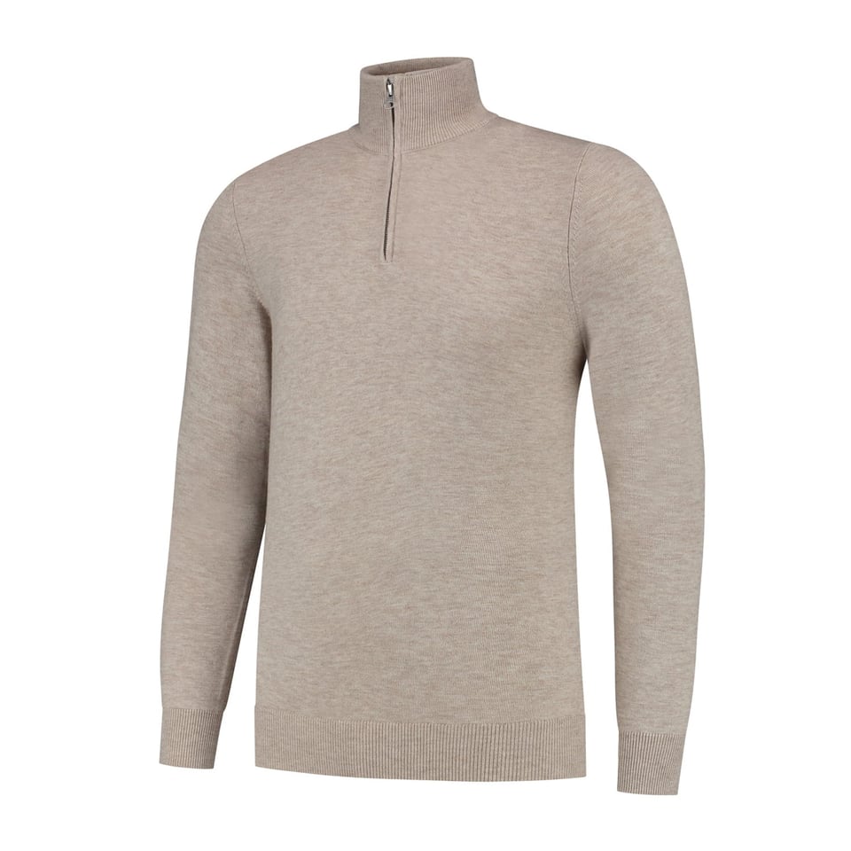 The Quarter-Zip Beige