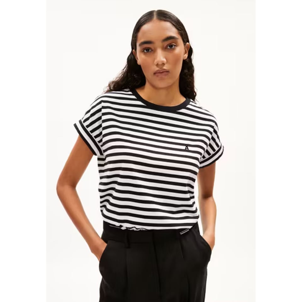 Armed Angels Idaara Stripes White-Black