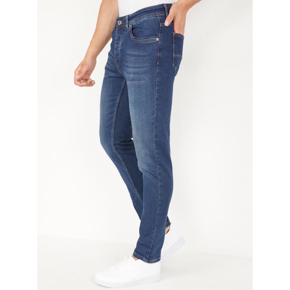 Donkerblauwe Jeans Heren Regular Fit - DP05 - Blauw