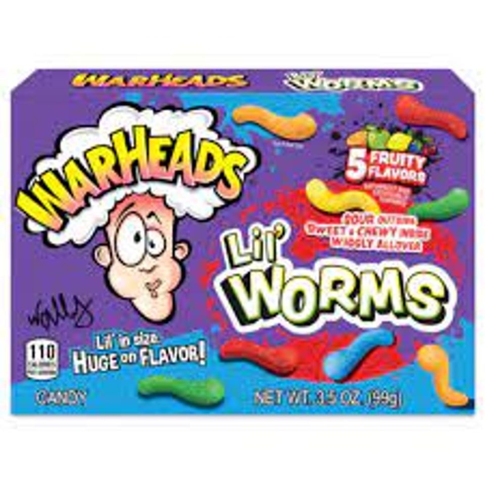 Warheads Lil' Worms Candy 99g