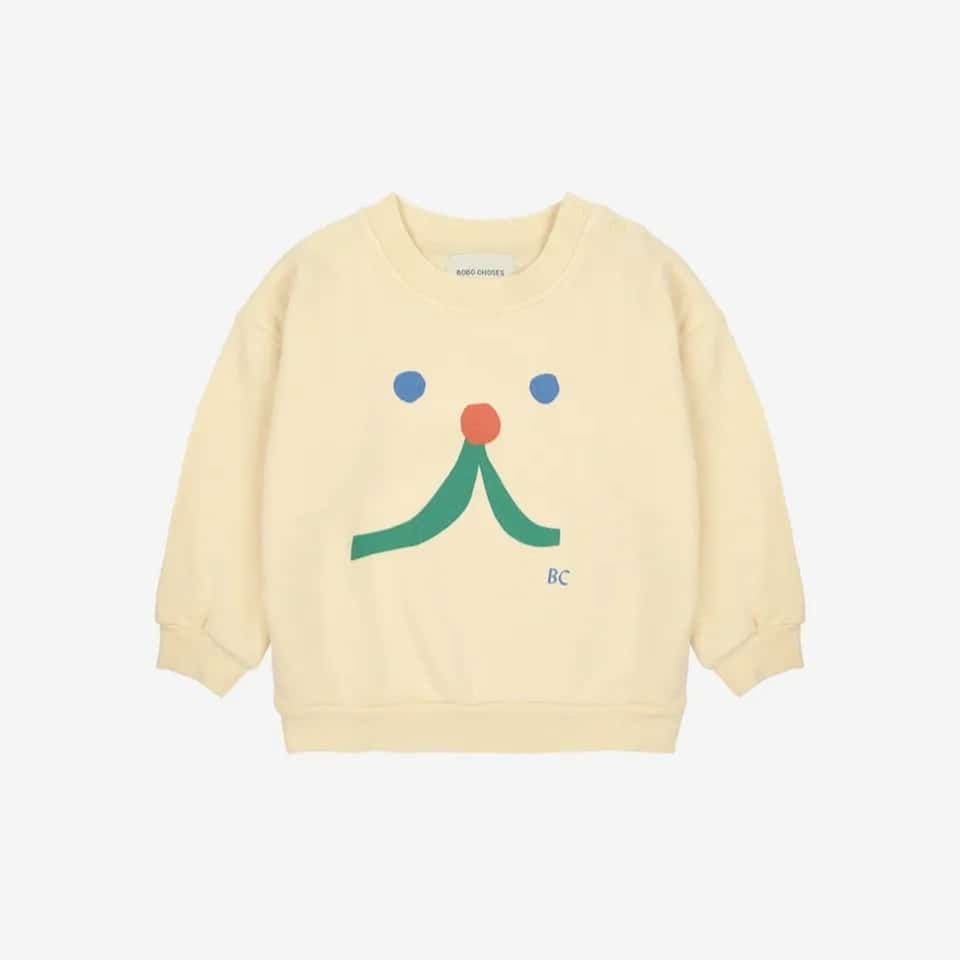 Bobo Choses Baby Funny Face Sweatshirt