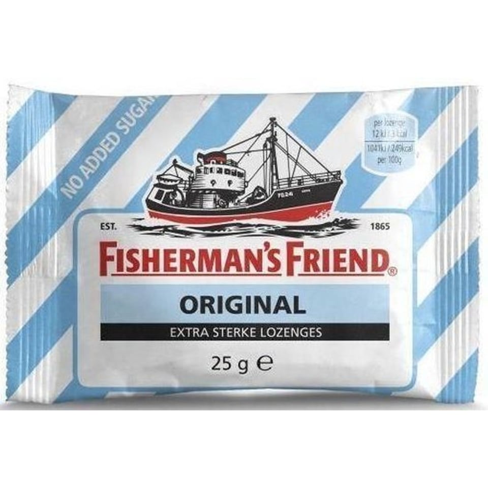 Fishermans Friend Original Suikervrij Blauw-