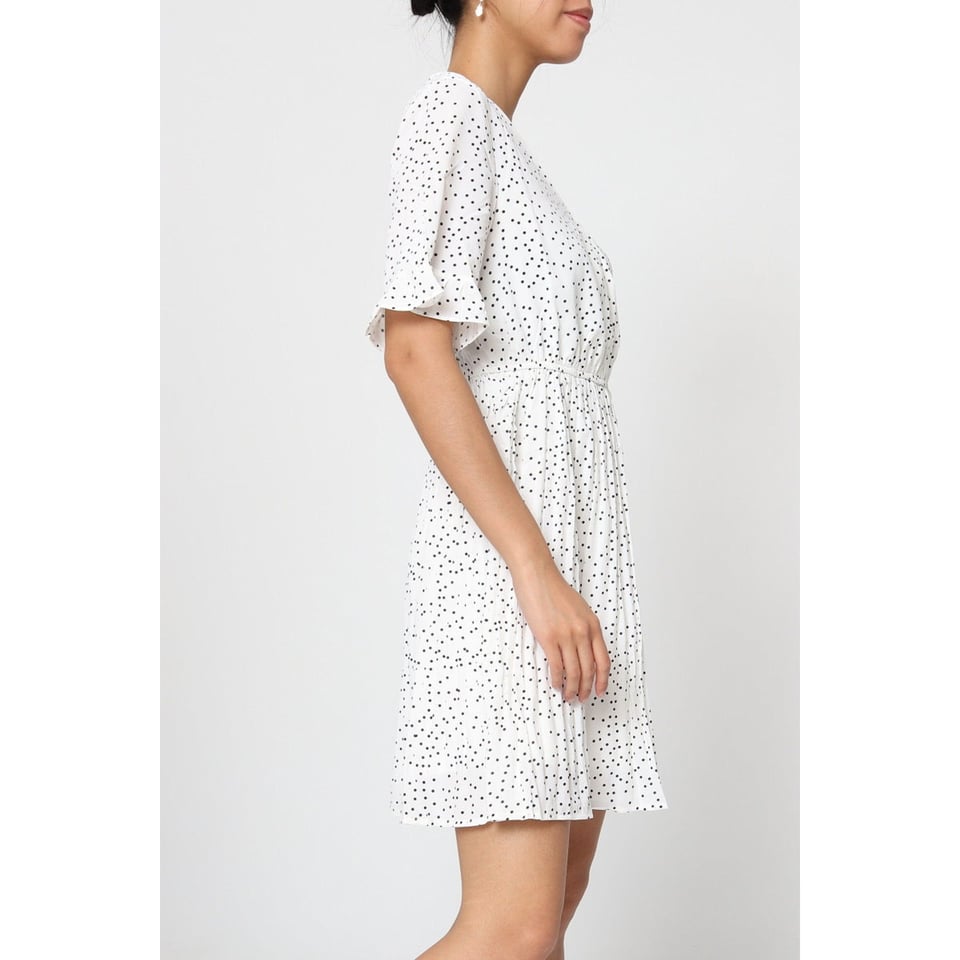 French Dress - White dots