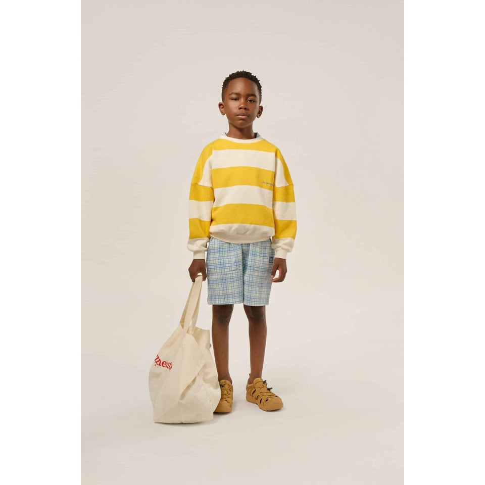 The Campamento Yellow Stripes Oversized Kids Sweatshirt