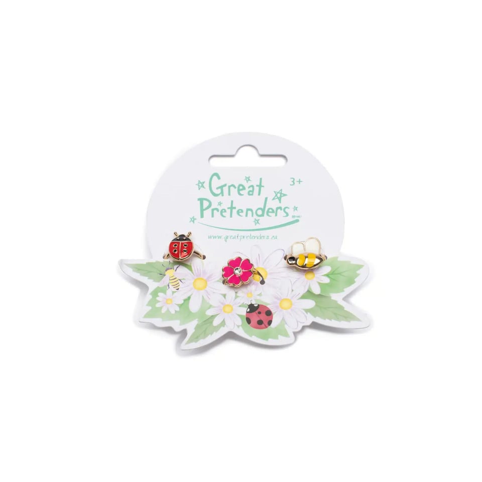 Great Pretenders Ladybug Garden Ring Set