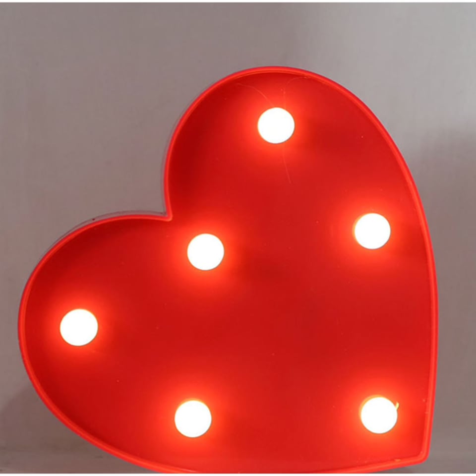 Nachtlampje Hart / Tafelnachtlamp HART. Nachtlampje cadeau voor meisje of dame. 3D illusie nachtlamp, tunnel lamp hart.
