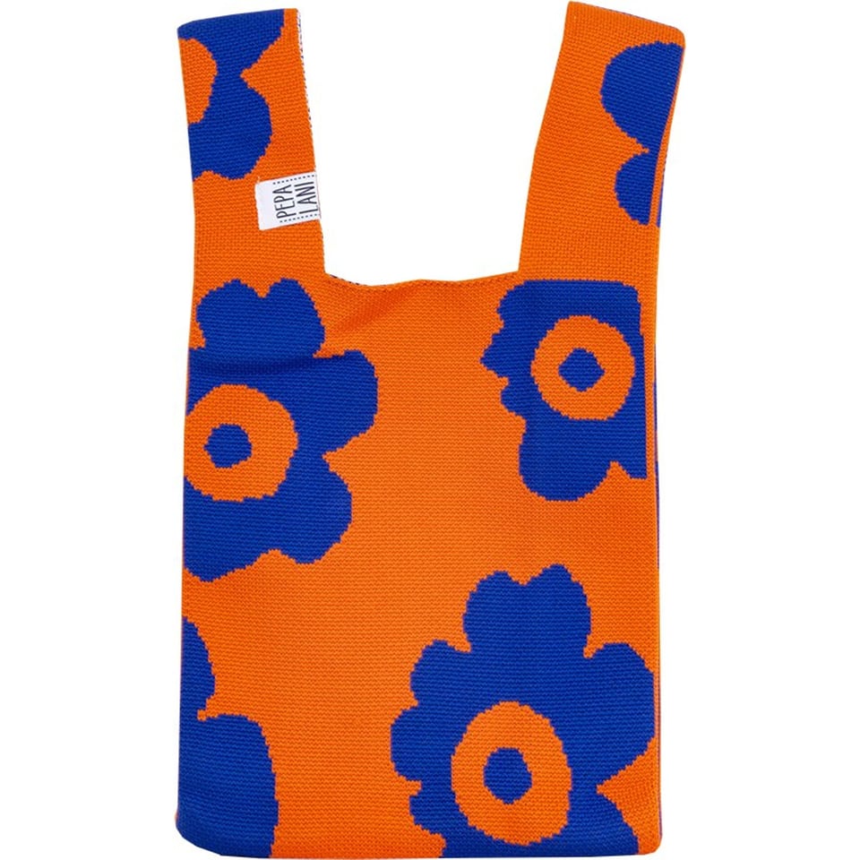 Kitsch Kitchen Pepa Lani Poppy Bag Oranje Met Blauwe Bloemen