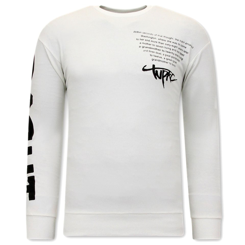 Heren 2Pac Sweater - Wit