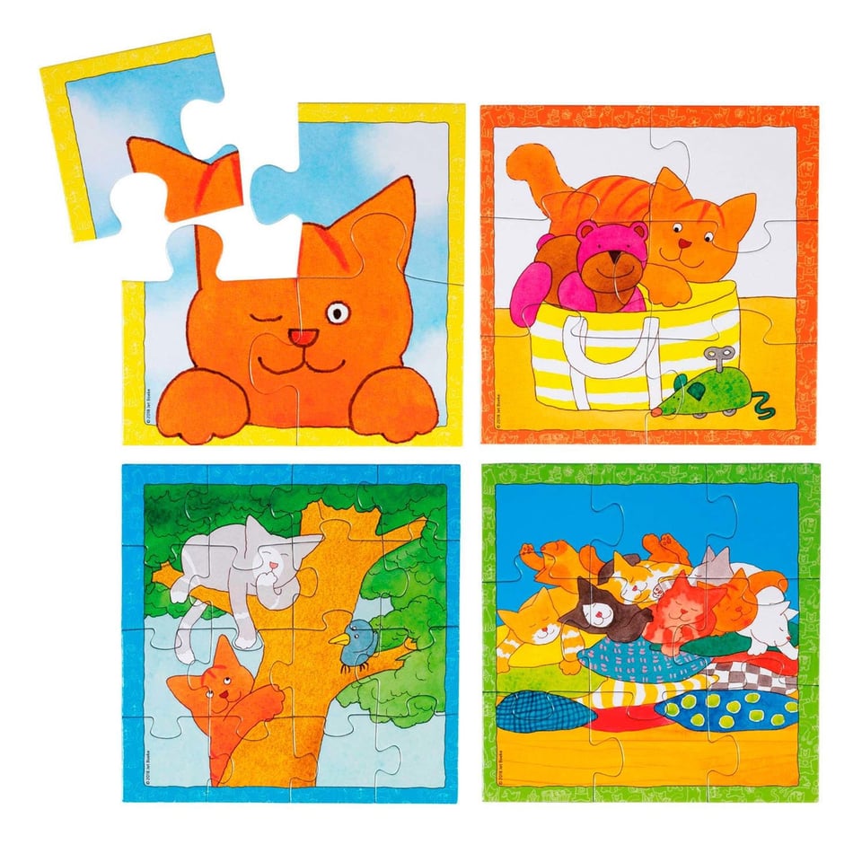Bambolino Dikkie Dik Puzzel 4 in 1 4+6+9+16 3+