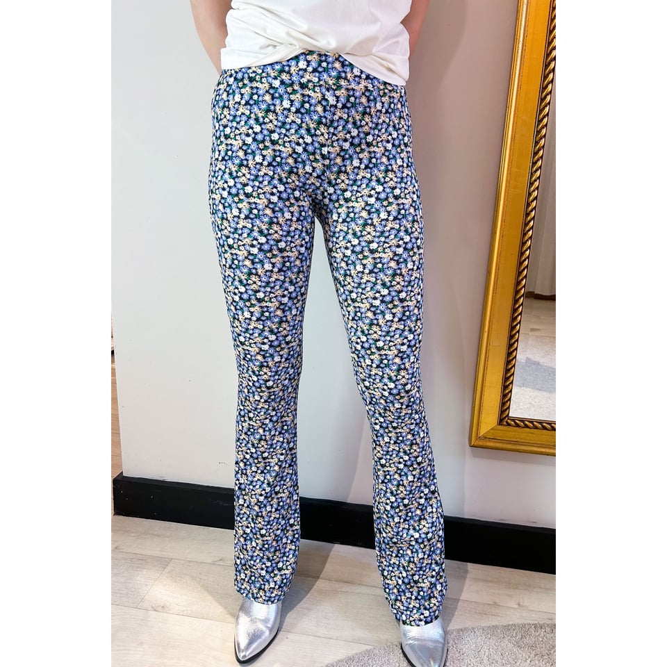 Clara stretch Flare pants - Blue x