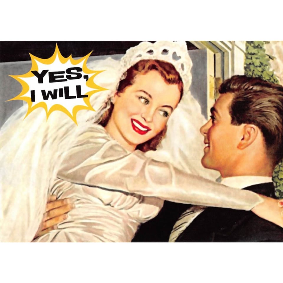 Postkaart - Yes I Will