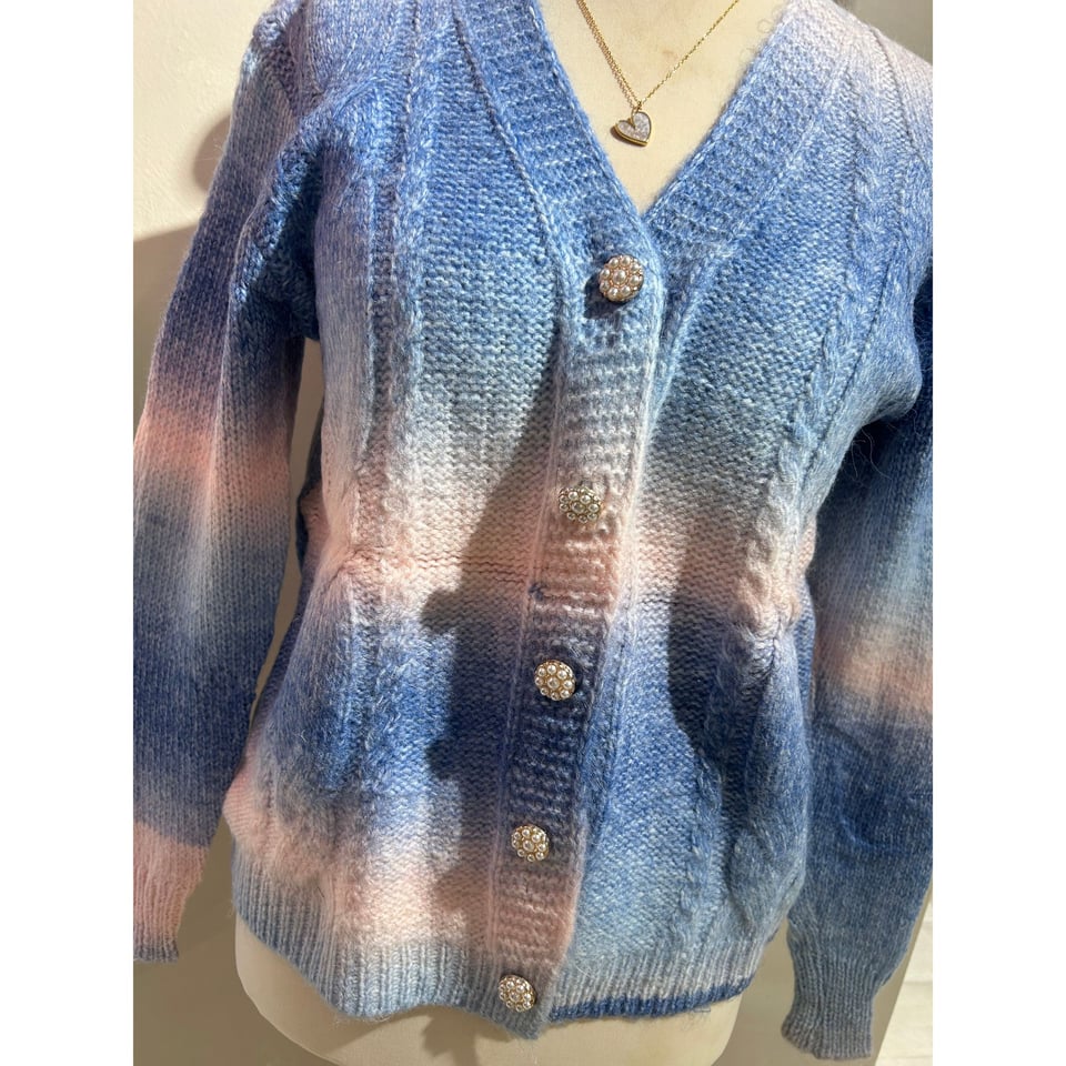 LaJolly Cardigan - Rainbow lila blue