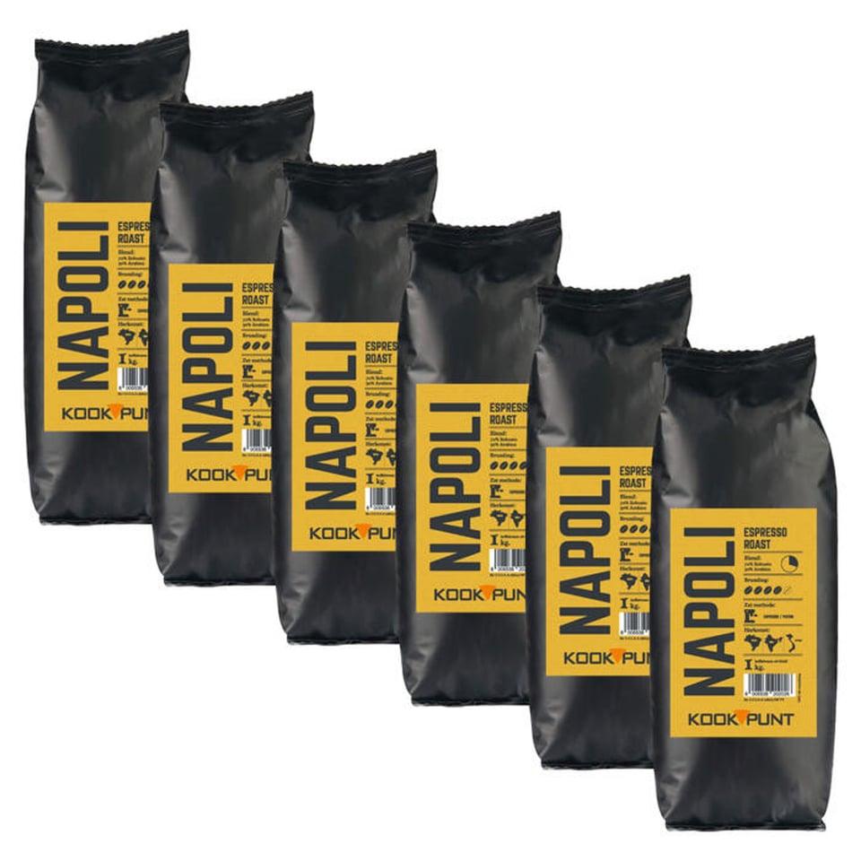 Kookpunt Napoli Koffiebonen, 6kg