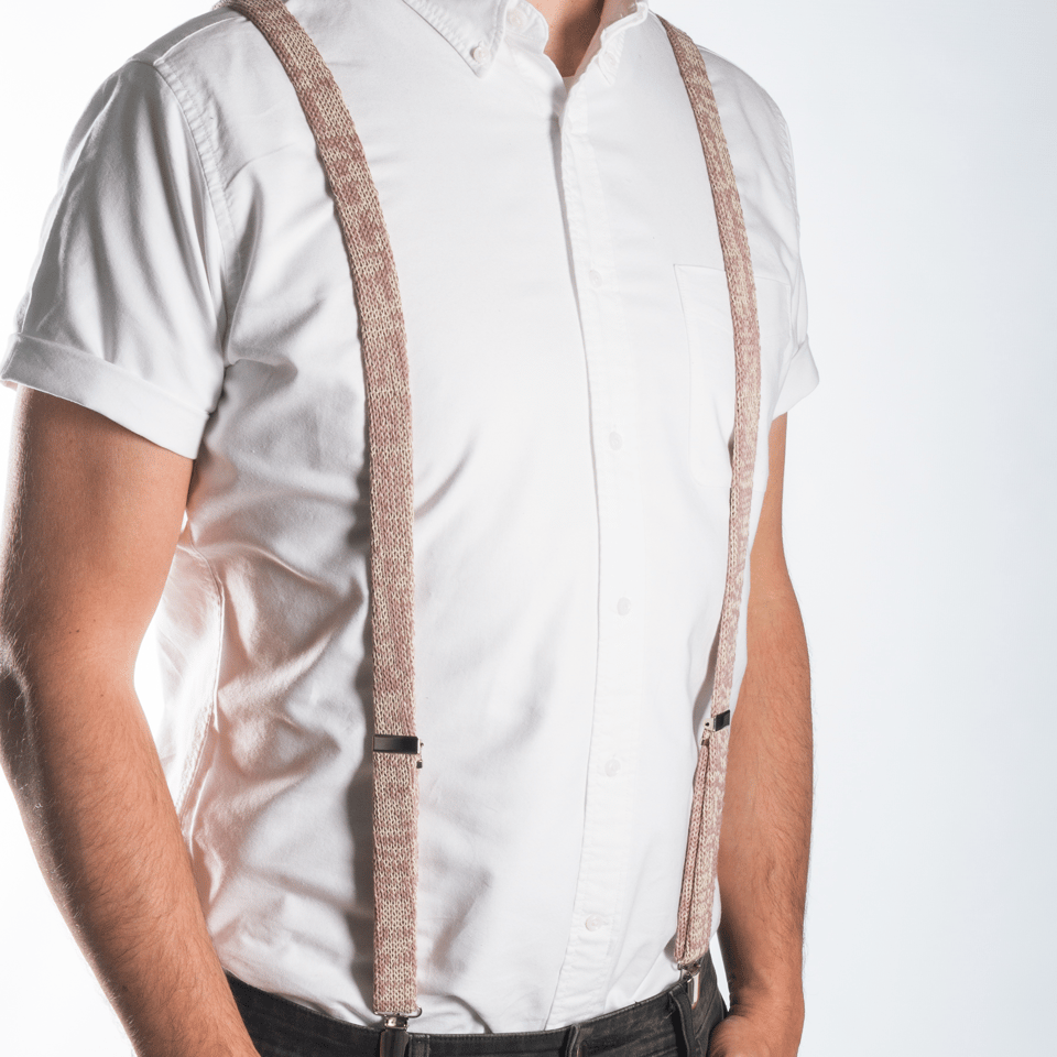 Suspenders / Bretels: Pink And Green