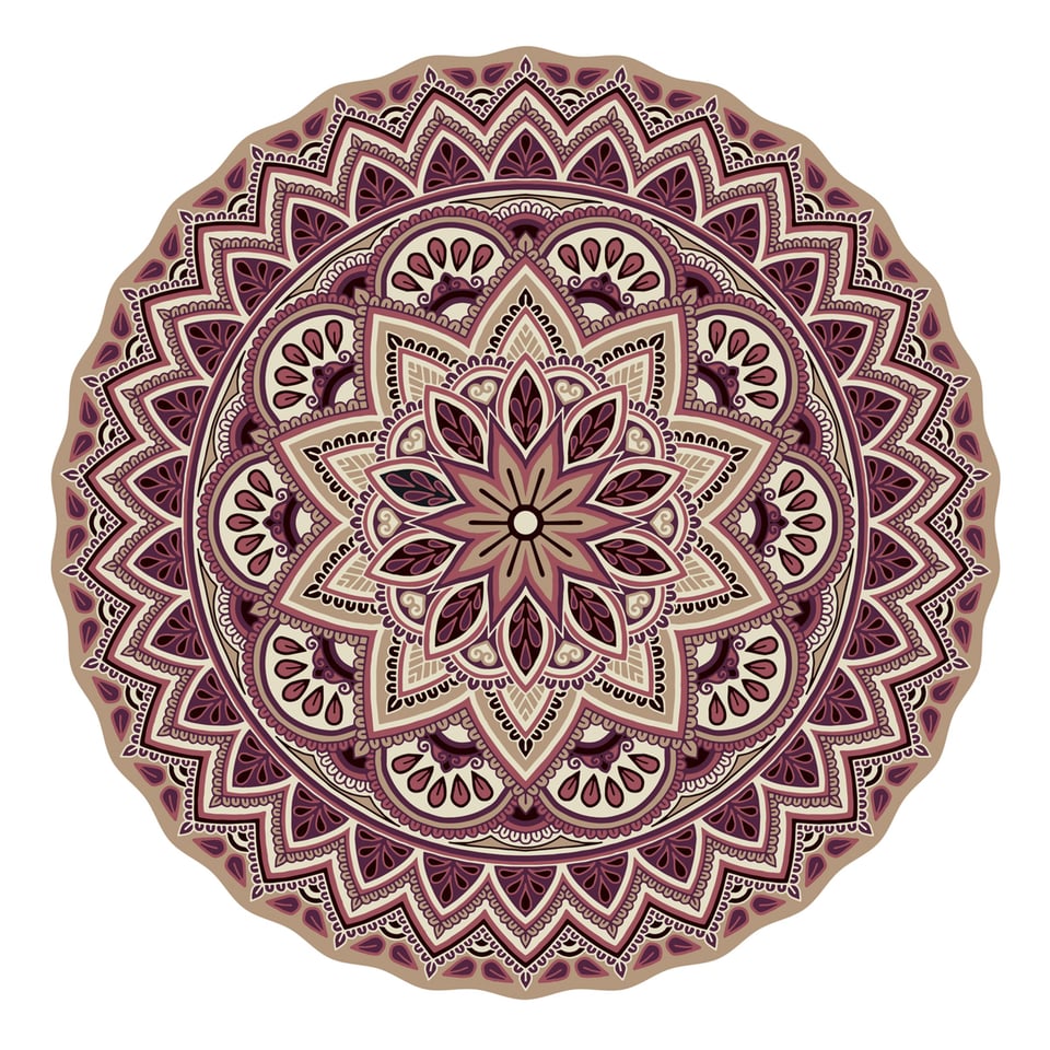 Placemat Mandala 3 Rood