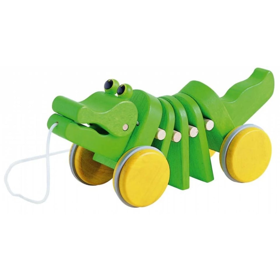 Plan Toys Houten Trekfiguur Dancing Alligator Wood 1+