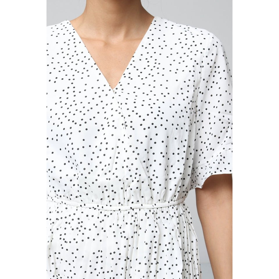 French Dress - White dots