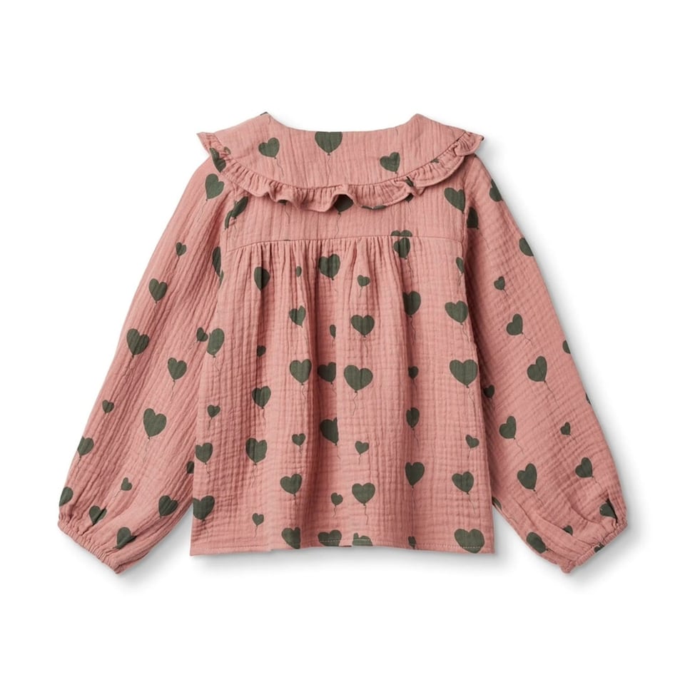 Fliink Love Ls Blouse Ash Rose Aop