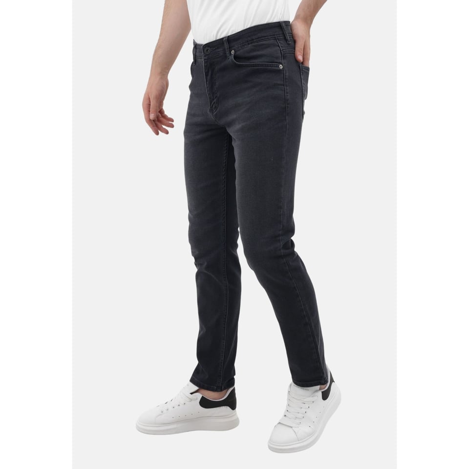 Heren Spijkerbroeken Met Elastiek - Regular Fit - MM-R-11 - Grijs