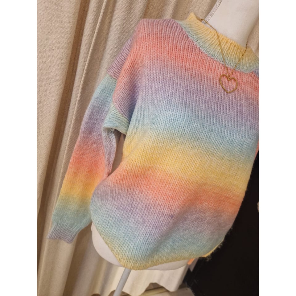 Roundneck Rainbow sweater - multi - OneSize