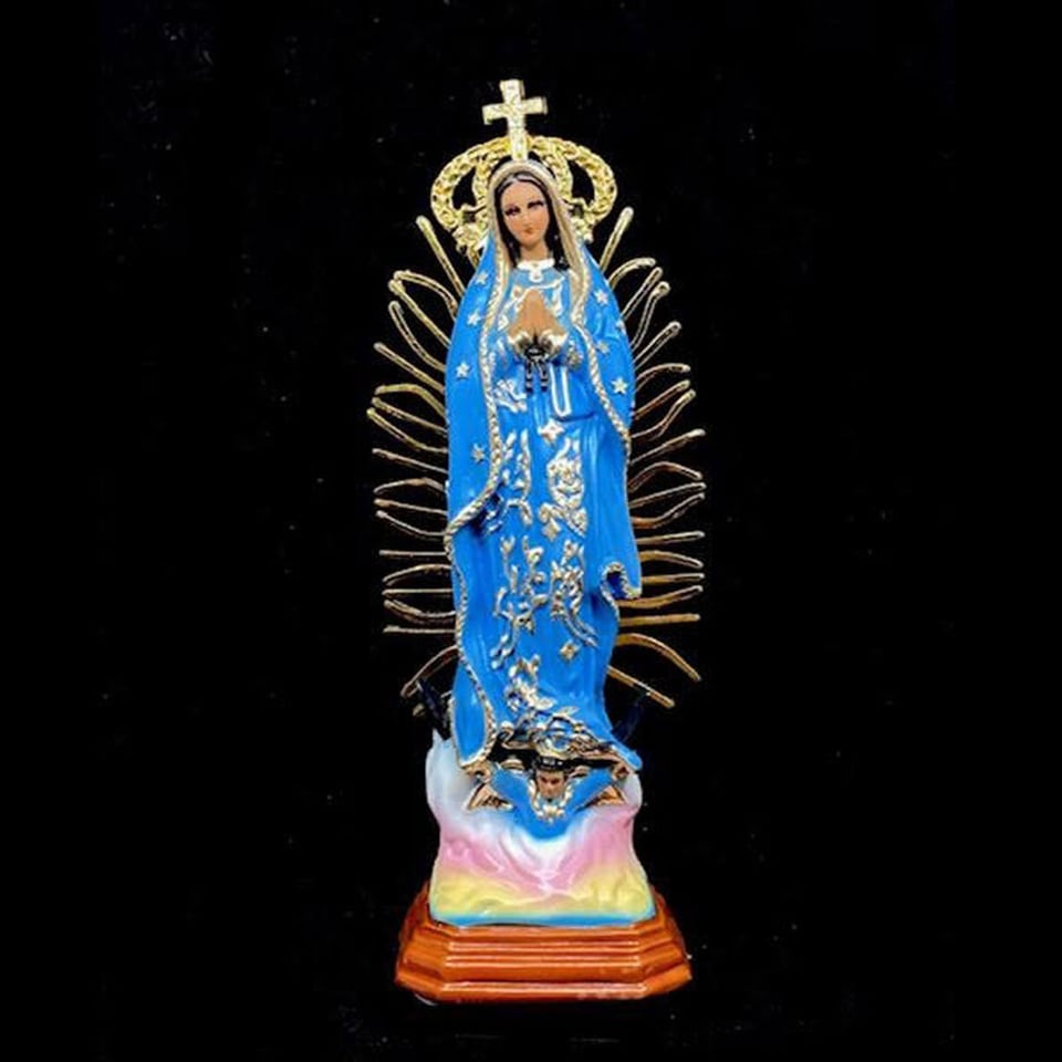 Beeld Maria De Guadalupe Mexico Blauw 37cm