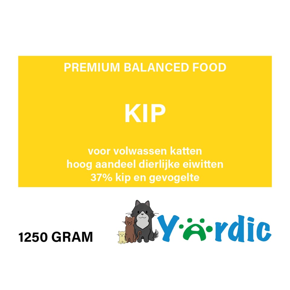 Yardic Kattenvoeding Met KIP 1250 Gram