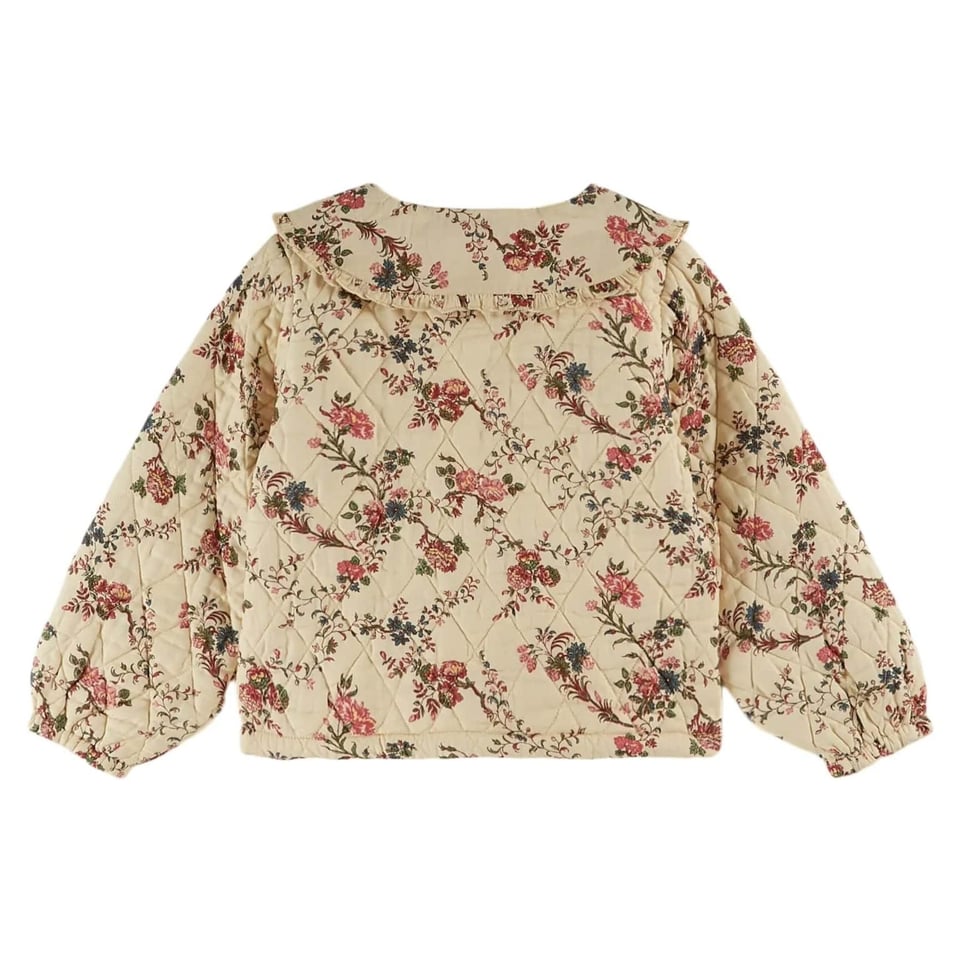 Emile Et Ida Veste Quiltee Brodee Orchid Orchid Ecru