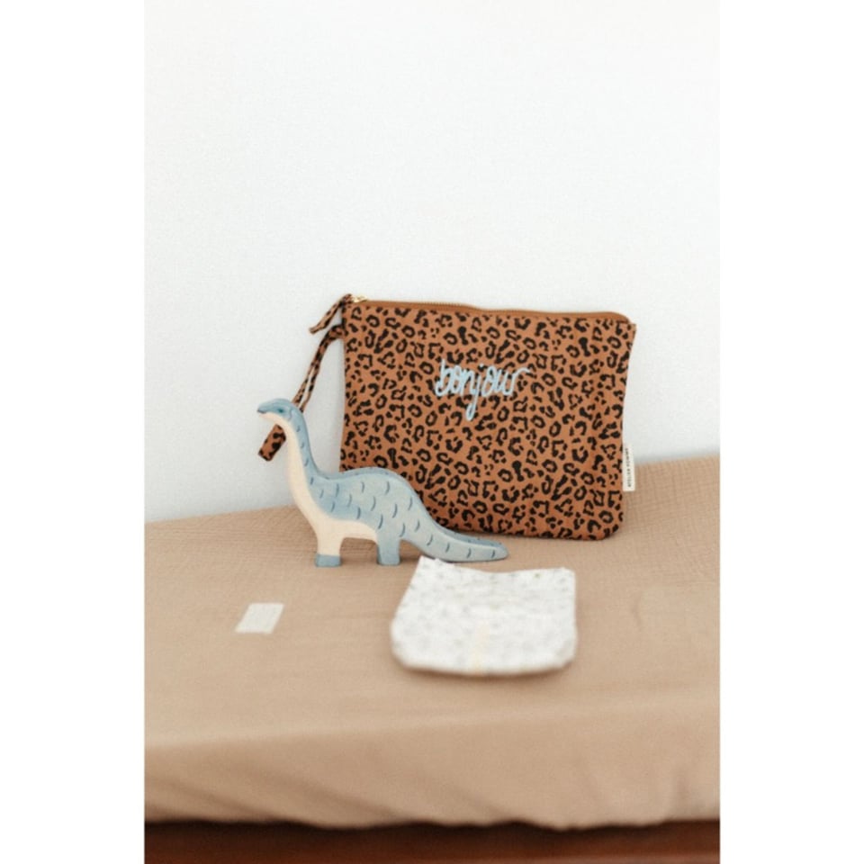 Atelier Pomme The Flat Pouch Leopard - Bonjour