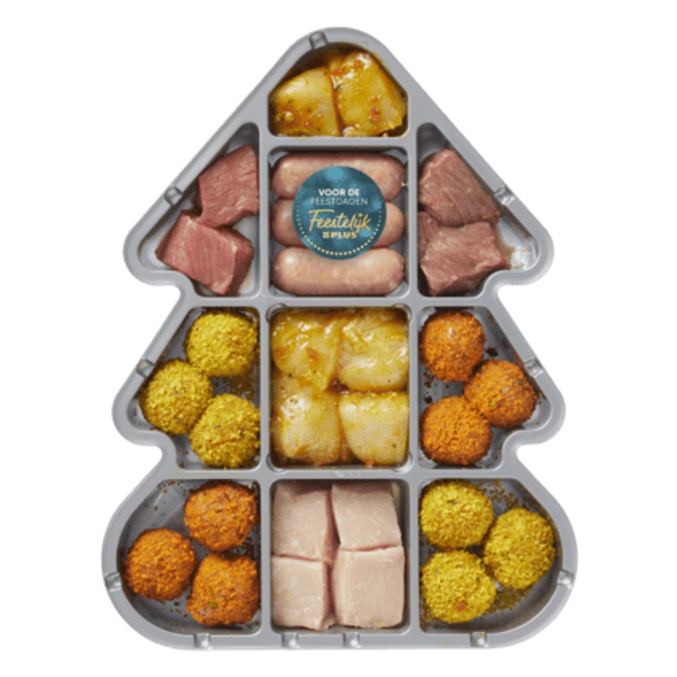 Feestelijk PLUS Kerstboom Fondue Schotel