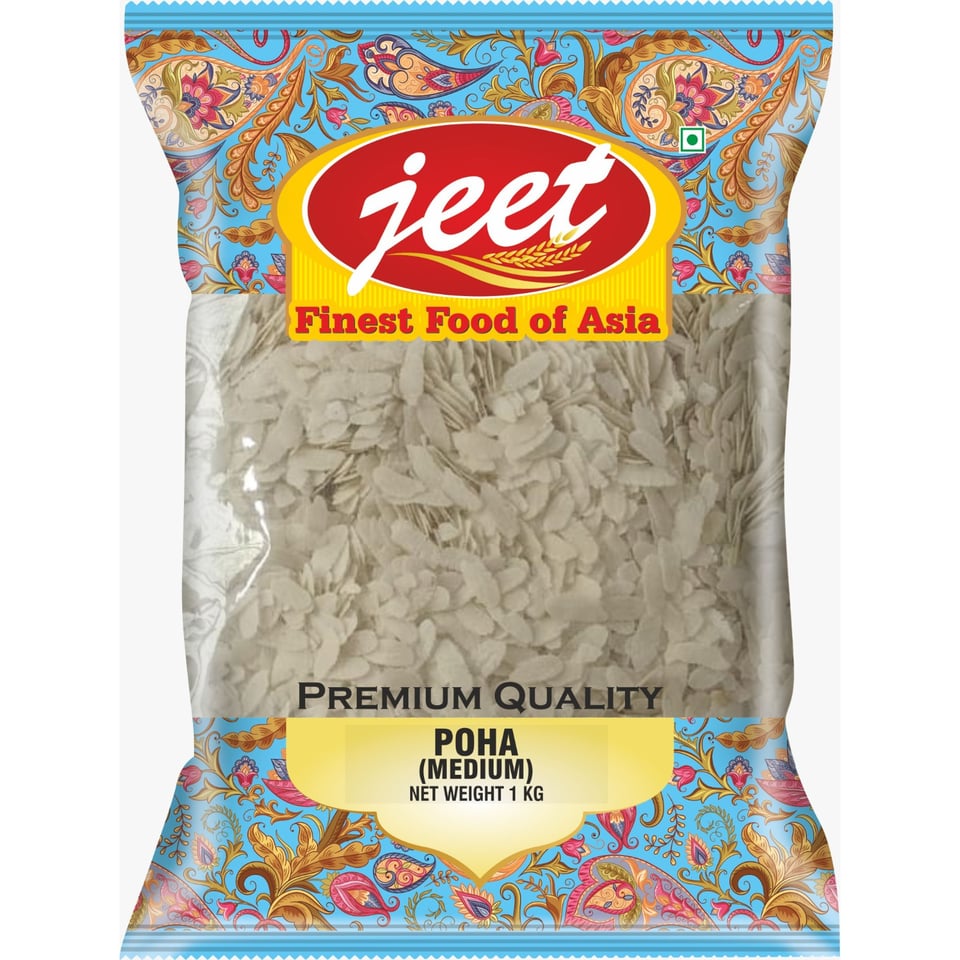 Jeet Rice Flakes Medium 1Kg (Poha)