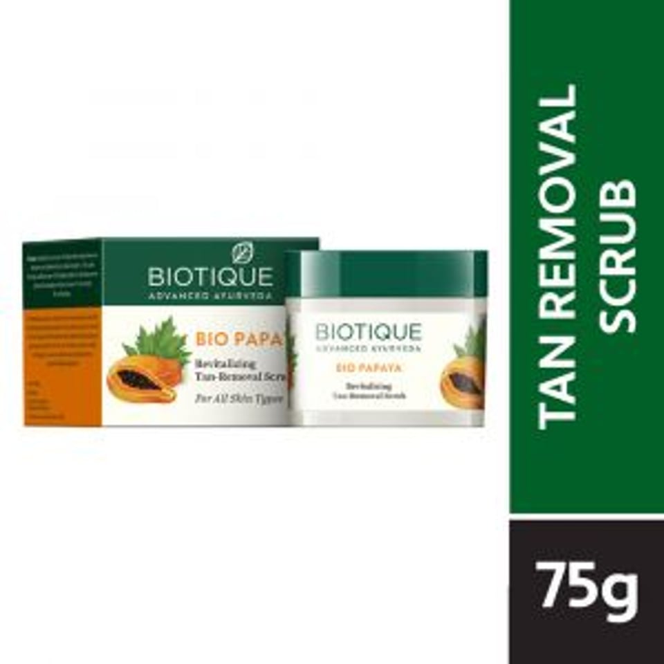 Biotique Bio Papaya Revitalizing Tan Removal Scrub (75Gm)