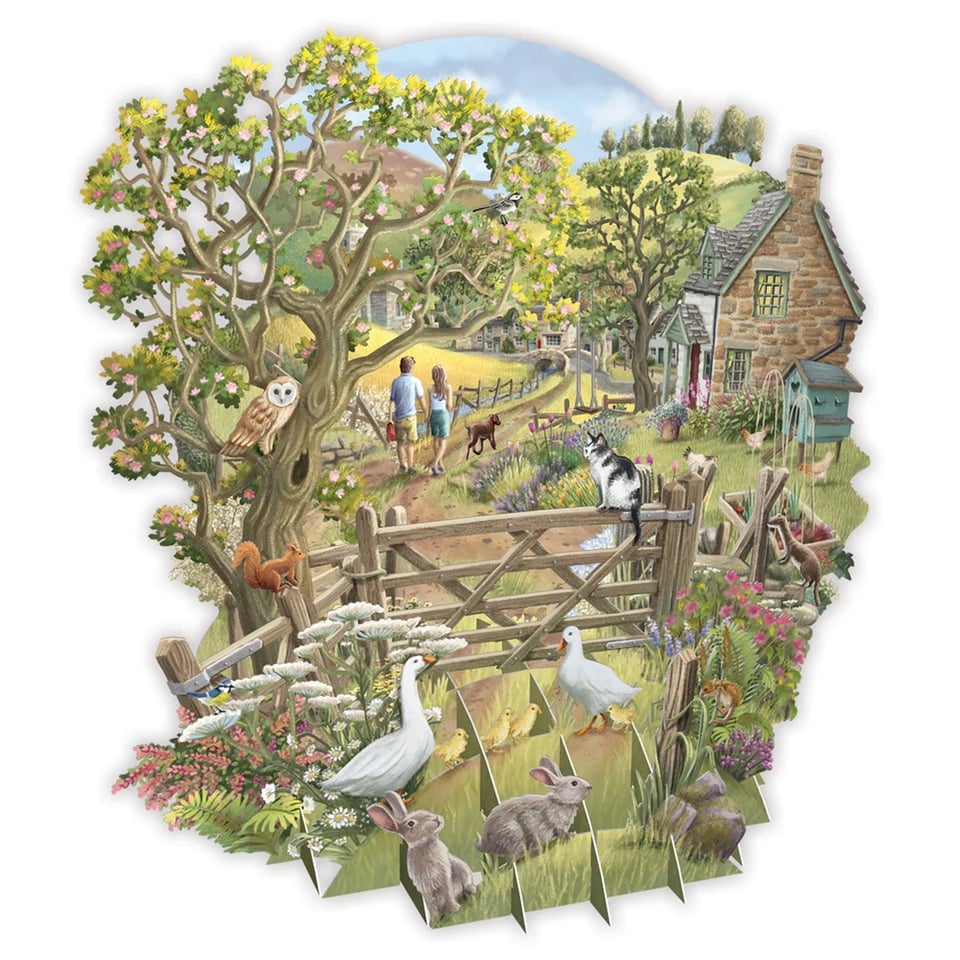 3d Pop-up Kaart Countryside