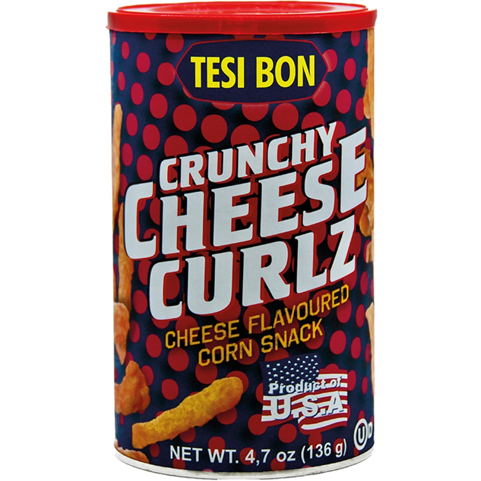 Tesi Bon Crunchy Cheese Curlz 136GR