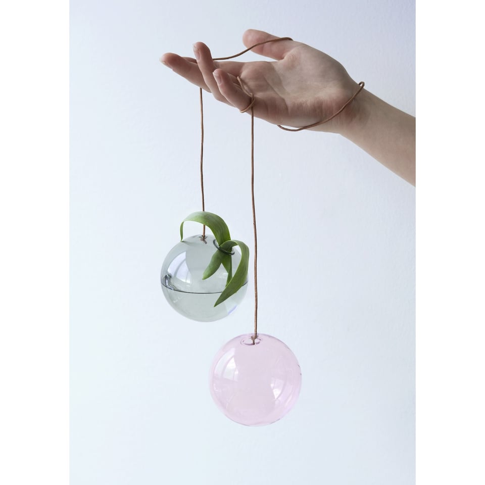 Vaas Flower Bubble Hang Klein Roze