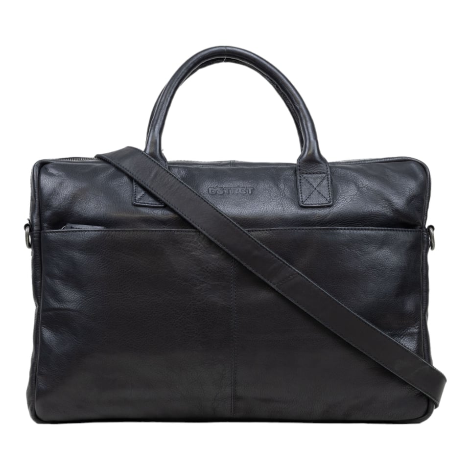 DSTRCT Business Leather Bag State Street single zipper