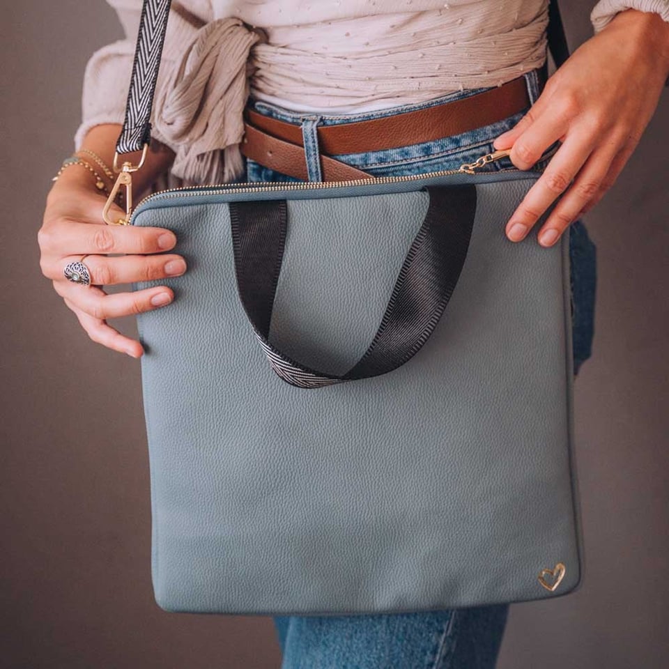 Vegan Crossover Bag Blue