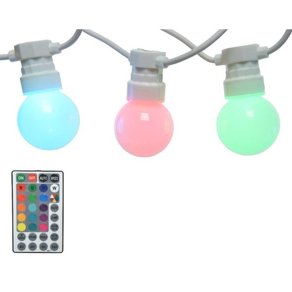Lichtsnoer 20 Lampjes LED Veranderende Effecten Buiten