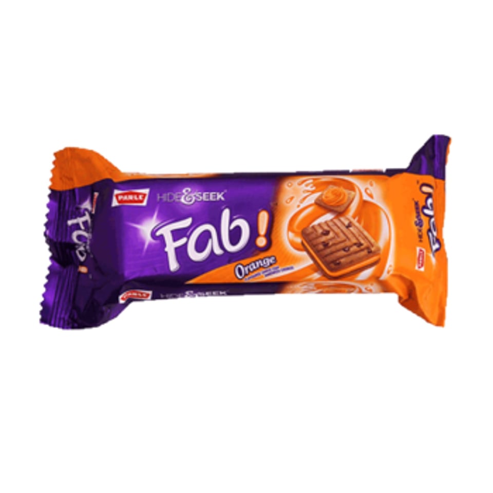 Parle Hide and Seek Fab Orange 112 Grams