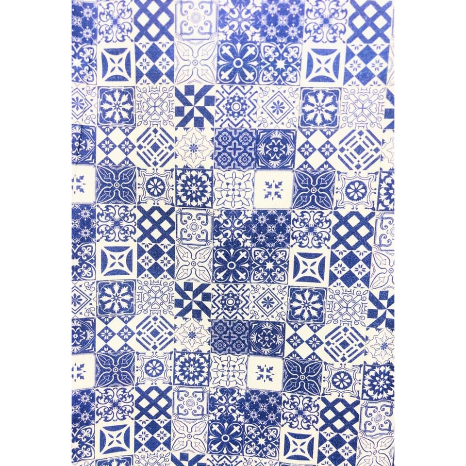 Luxe Trendy Overhemden Heren - Digitale Print - 3055 - Blauw