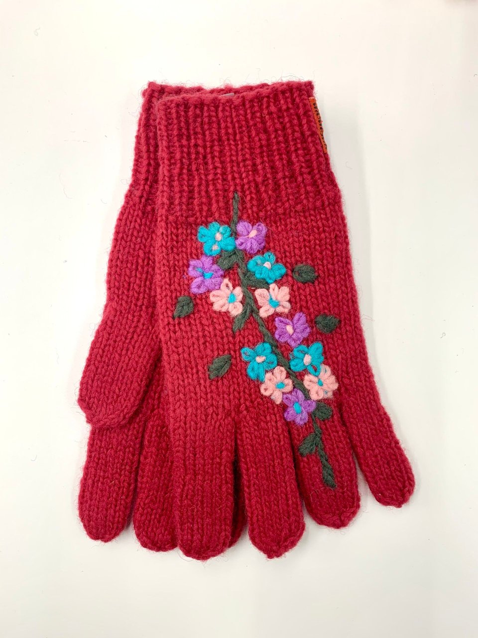 Flower Embroidery Gloves