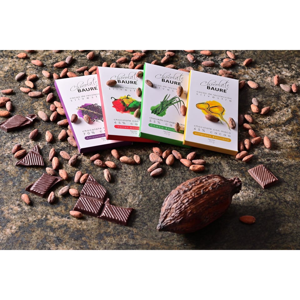 The Collection: Bolivian Amazonian Chocolate The Gift Pack 4 X 20 Gram
