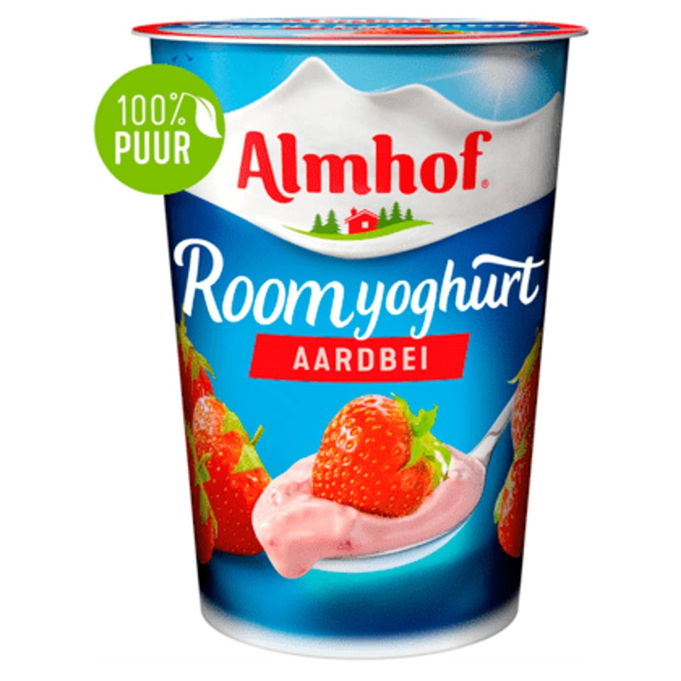 Almhof Roomyoghurt Aardbei