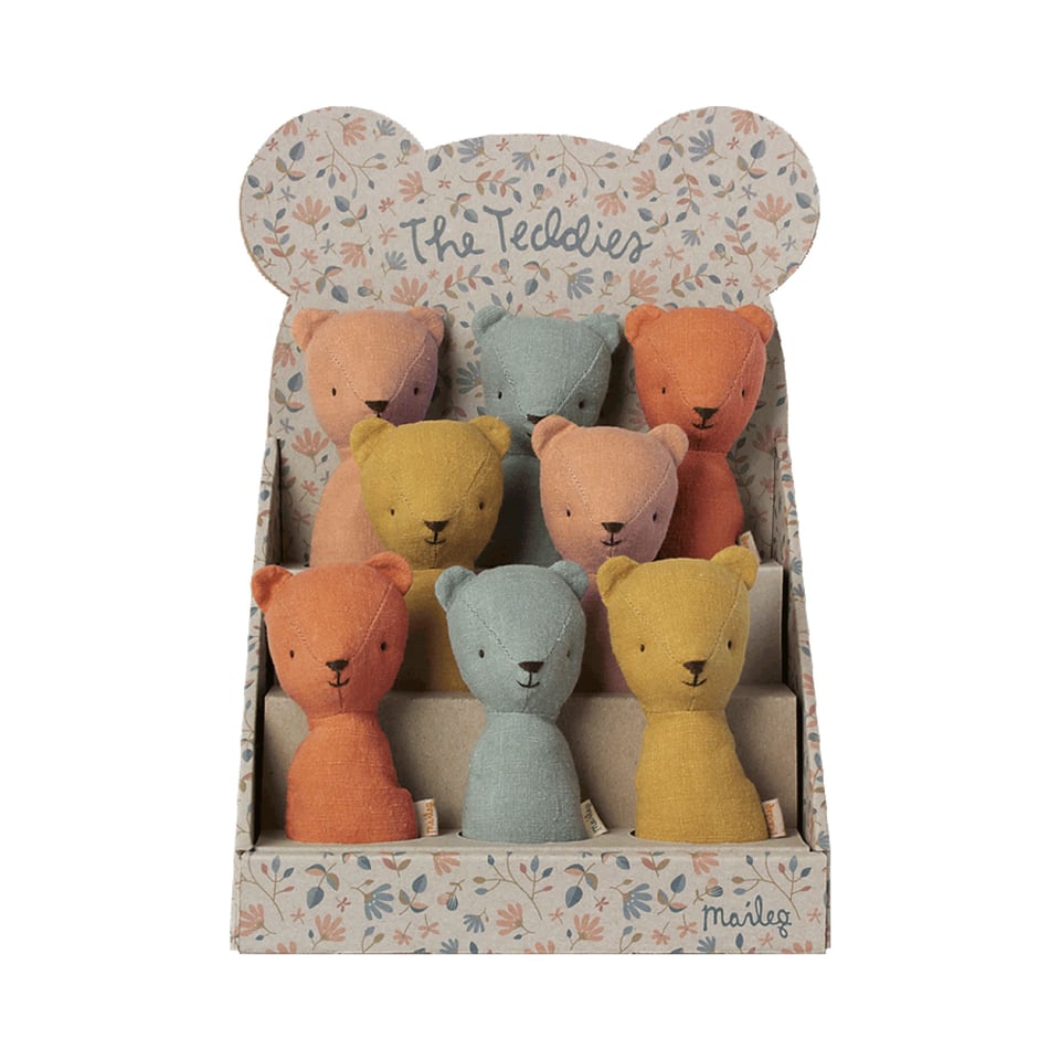 maileg rammelaar teddy mini 4 kleuren
