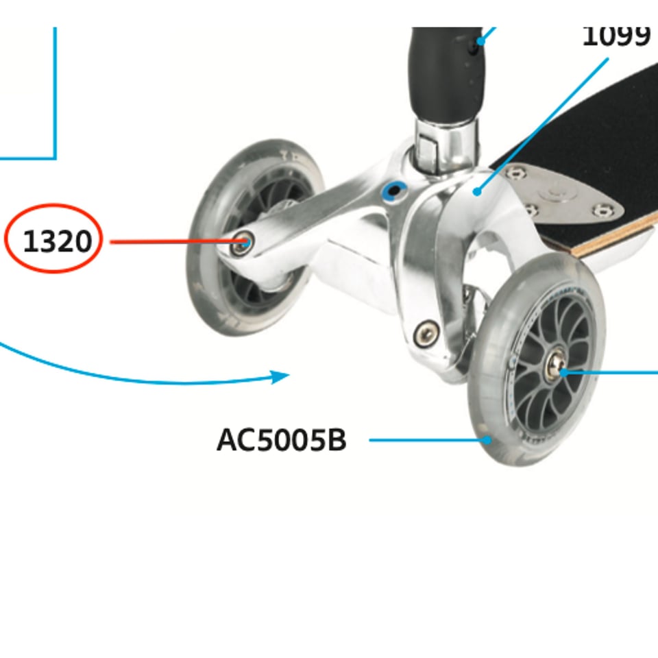 Stuurbout Kickboard (1320)