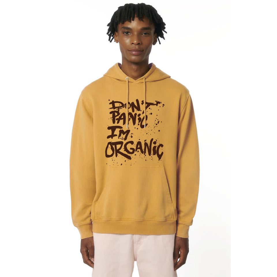 Don't Panic I'm Organic Hoodie - Vintage