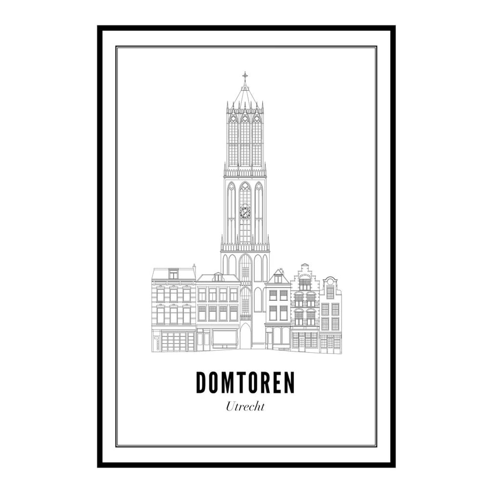 WIJCK. Utrecht 50x70 Domtoren