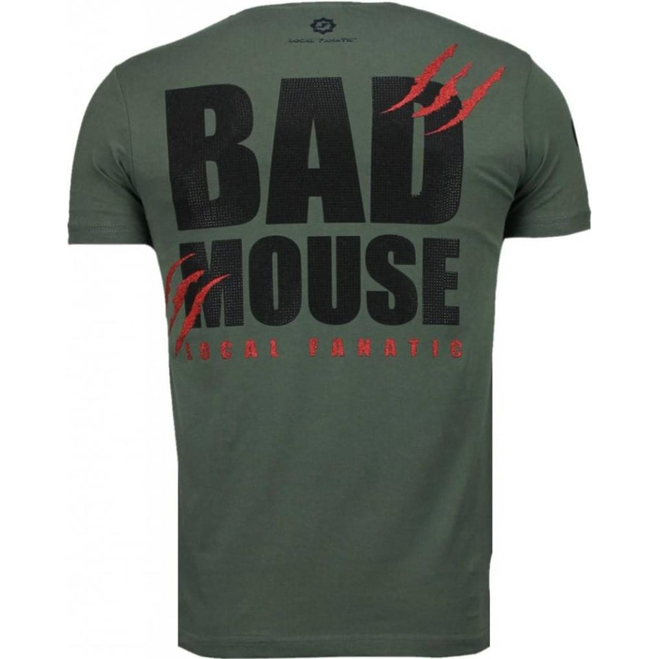 Bad Mouse - Rhinestone T-Shirt - Groen