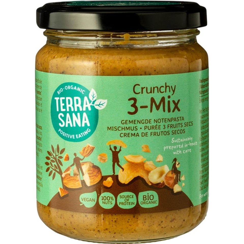 TerraSana Notenpasta 3-Mix Crunchy 250g